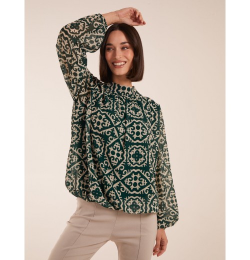 High Neck Baroque Blouse High Neck Baroque Blouse