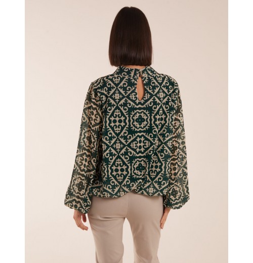 High Neck Baroque Blouse High Neck Baroque Blouse