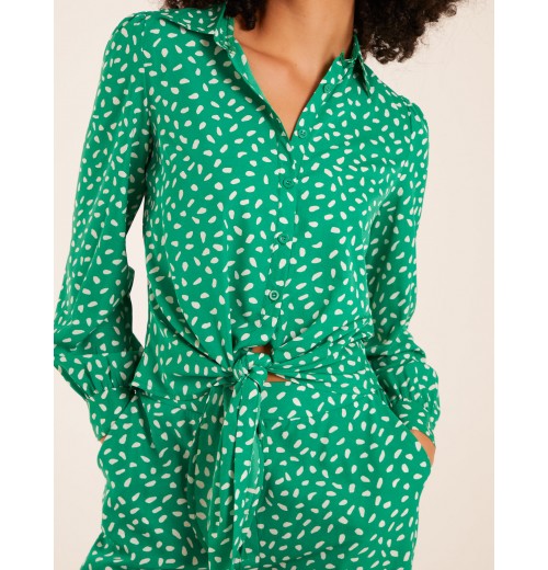 Polka Dot Oversized Shirt & Trouser Set Polka Dot Oversized Shirt & Trouser Set