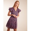 Animal Print Wrap Ruffle Mini Dress Animal Print Wrap Ruffle Mini Dress
