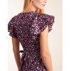 Animal Print Wrap Ruffle Mini Dress Animal Print Wrap Ruffle Mini Dress