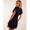 Flocked Floral Dress Flocked Floral Dress