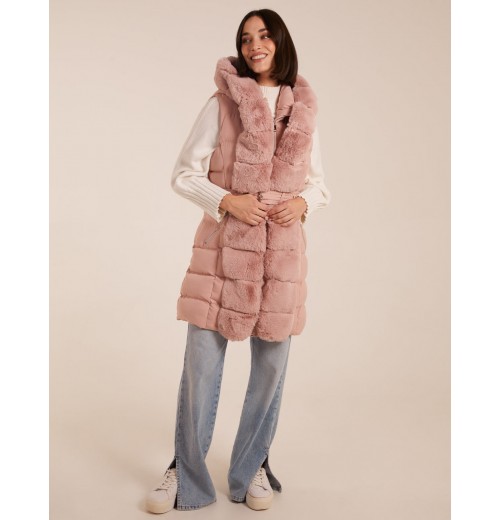 Faux Fur Detail Gilet Faux Fur Detail Gilet