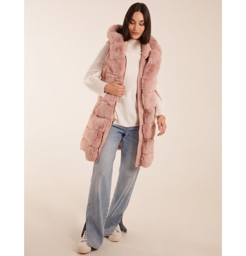 Faux Fur Detail Gilet Faux Fur Detail Gilet