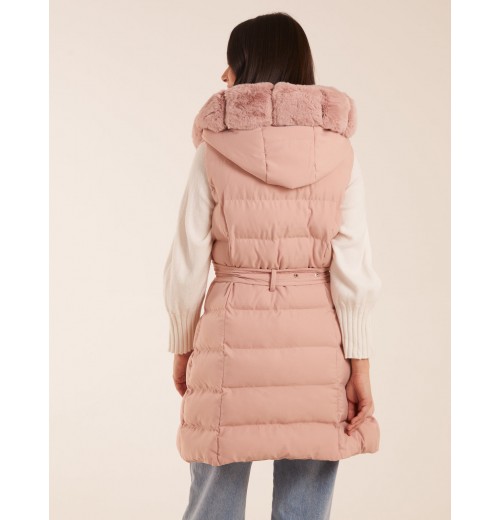 Faux Fur Detail Gilet Faux Fur Detail Gilet