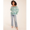 Butterfly Floral Print Gypsy Chiffon Blouse Butterfly Floral Print Gypsy Chiffon Blouse