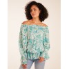 Butterfly Floral Print Gypsy Chiffon Blouse Butterfly Floral Print Gypsy Chiffon Blouse