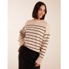 Thin Stripe Crew Neck Chunky Jumper Thin Stripe Crew Neck Chunky Jumper