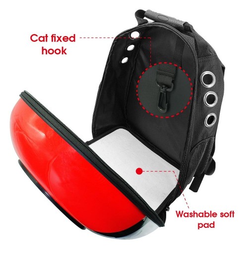 Cat Backpack With Clear Bubble Cat Backpack With Clear Bubble