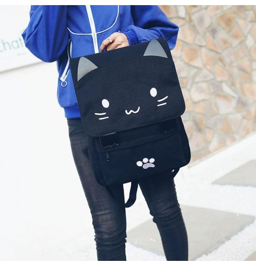 Cat Ear Canvas Backpack Cat Ear Canvas Backpack